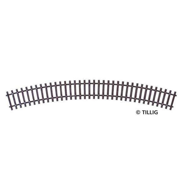 Tillig 83006 Gebogenes Schwellenband R21 - 353 mm/30°, TT