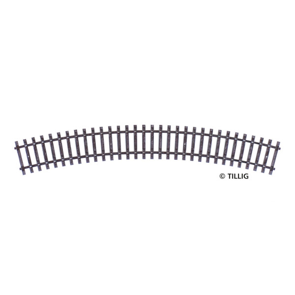 Tillig 83008 Gebogenes Schwellenband R11 - 310 mm/30°, TT