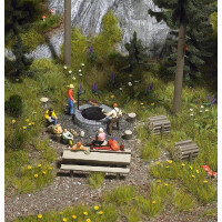 Busch 7781 Mini-Set: Waldgrillplatz, H0