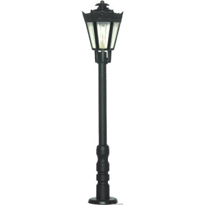 Viessmann 6071 Parklaterne schwarz mit klarem Schirm, LED...