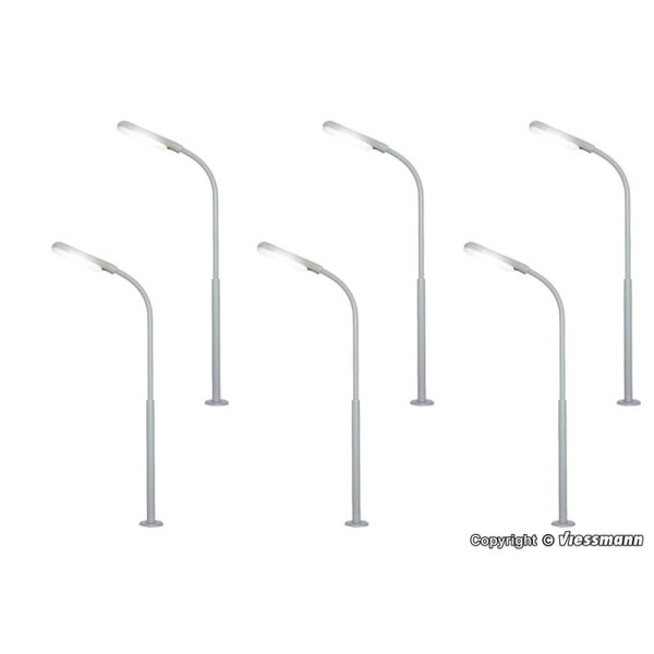 Viessmann 60906 Whip street light, LED white, 5 + 1, H0