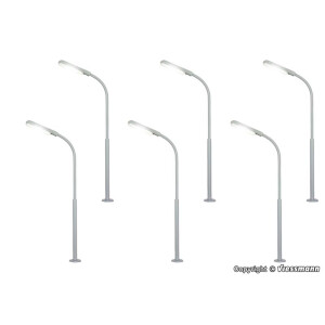 Viessmann 60906 Peitschenleuchte, LED weiß, Set...