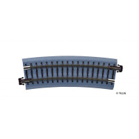 Tillig 83718 Gebogenes Bettungsgleis R22 - 353 mm/15° (braun), TT