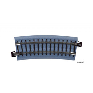 Tillig 83720 Gebogenes Bettungsgleis R12 - 310 mm/15°...