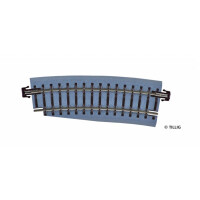 Tillig 83732 Gebogenes Pass-Stück links R310-353/15° (braun), TT