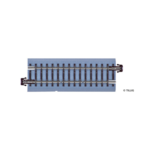 Tillig 83759 Schaltgleis, für Pendelzugsteuerung mit TFi2 - Länge 83 mm (braun), TT
