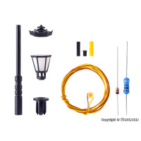 Viessmann 6720 Bausatz Parklaterne, LED warmweiß, 49 mm, H0