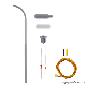 Viessmann 6722 Lampadaire cintré - kit, H0