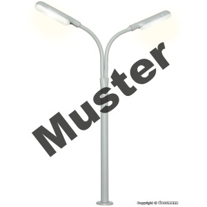 Viessmann 6723 Bausatz Peitschenleuchte doppelt, 2 LEDs...