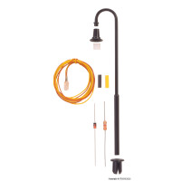 Viessmann 6724 Bausatz Bogenleuchte, LED weiß, 87 mm hoch, H0