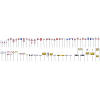 Faller 180534 Verkehrsschilder-Set, H0