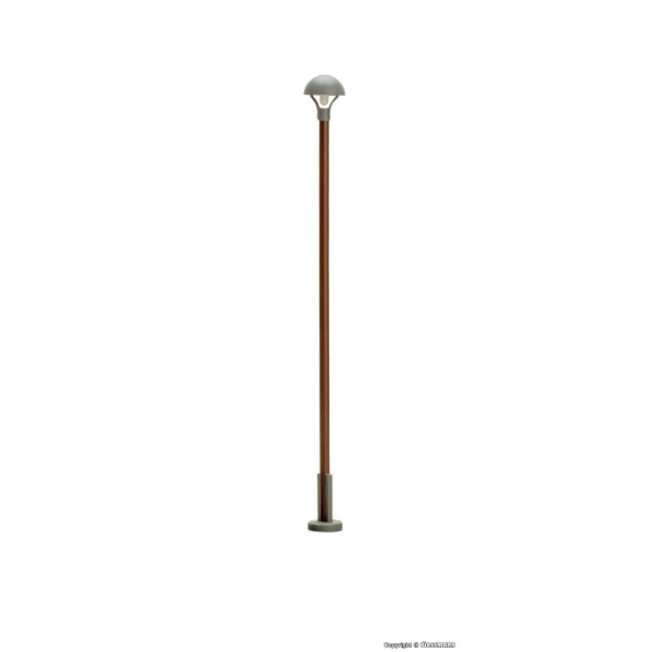 Viessmann 6962 Holzmastleuchte DR, LED warmweiß, 112 mm hoch, TT