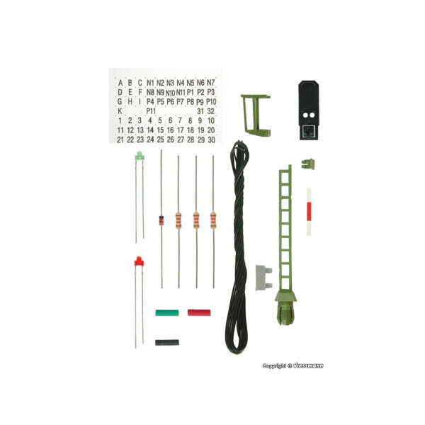 Viessmann 7731 Colour light block signal, construction kit, TT