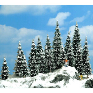Busch 6566 20 Schneetannen, N-TT