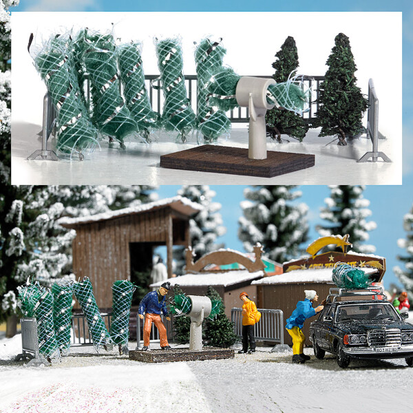 Busch 1182 Weihnachtsbaumverkauf, H0