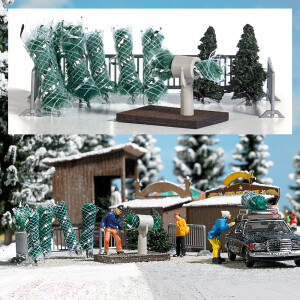Busch 1182 Weihnachtsbaumverkauf, H0