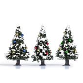 Busch 6464 3 Snow-Covered Christmas Trees, H0/TT