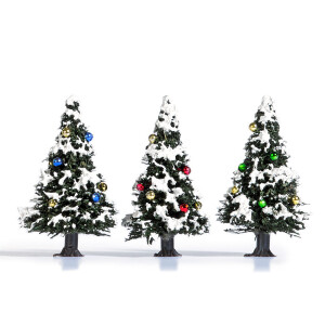 Busch 6464 3 Verschneite Weihnachtsbäume, H0/TT