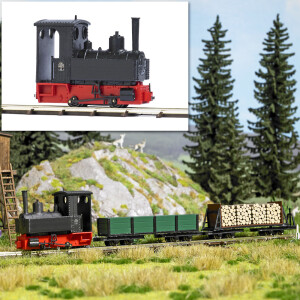 Busch 12140 Dampflok »Decauville« Typ 3, H0f