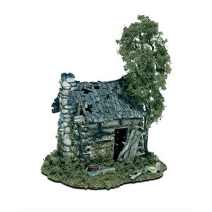 Woodland M101 Verlassene Holzhütte - Mini-Diorama (10tlg.), H0