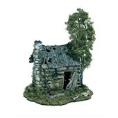 Woodland M101 Abandoned Log Cabin - Mini Scene Kits, H0