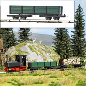 Busch 12246 Drehgestell-Niederbordwagen, H0f