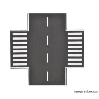 Vollmer 48261 Straßenplatte Asphalt, X-Kreuzung, H0