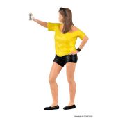 Viessmann 1551 Frau schießt Selfie, mit Blitzlicht, H0