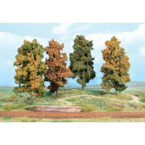 Heki 2001 4 Herbstbäume, 18 cm hoch, TT-H0