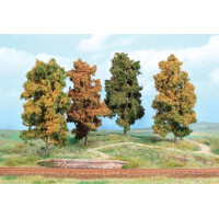 Heki 2001 4 Herbstbäume, 18 cm hoch, TT-H0