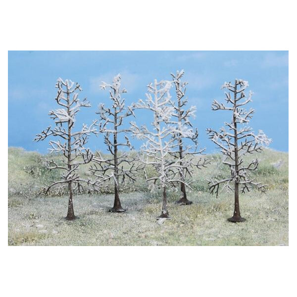 Heki 2105 5 winter trees, 10 cm high, N-H0