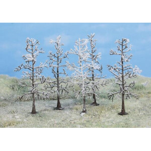 Heki 2105 5 Winterbäume, 10 cm hoch, N-H0