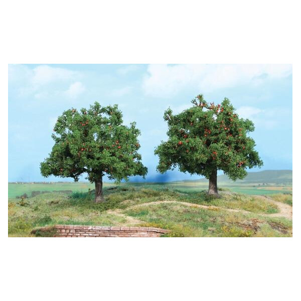 Heki 1939 2 apple trees, 14 cm high, H0