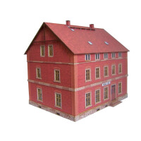 Beckert 03-18-1-H0 Sächsischer Bahnhof - Klinkerbau 2,5-stöckig Typ 1 (Pirna Süd)
