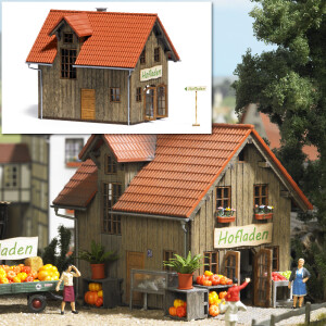 Busch 1512 Farm Shop, H0