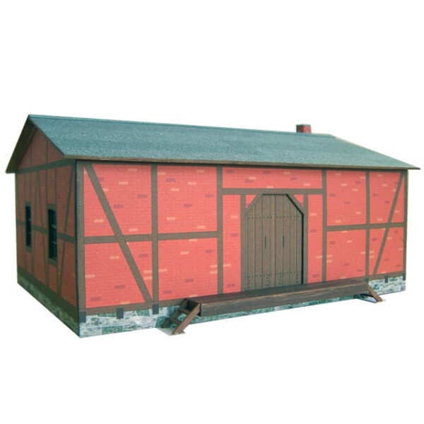 Beckert 02-04-1-4-TT Schmalspurbahnhof Jöhstadt - Güterschuppen