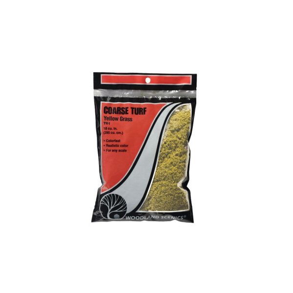 Woodland T61 Turf-Bodenflocken - Gras gelb, grob