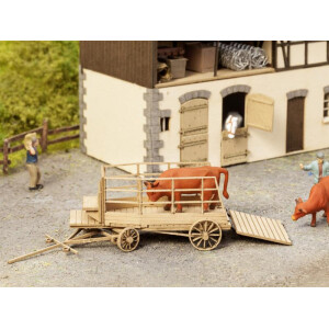 Noch 14245 Laser-Cut minis - Viehtransportwagen, H0