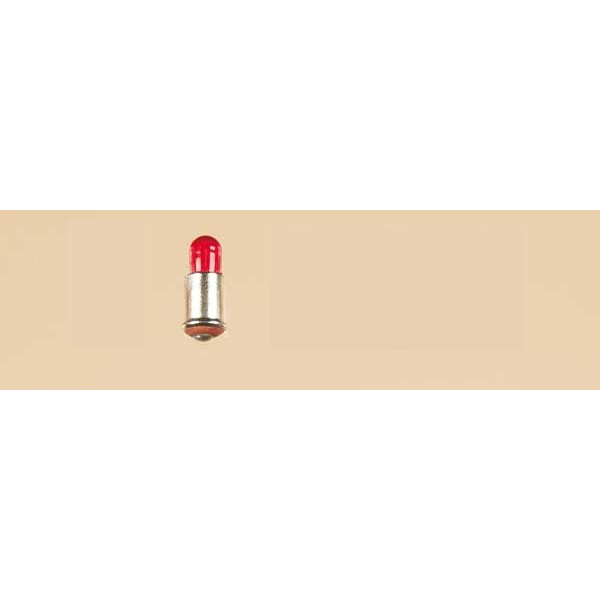 10 Stück Lampe mit Stecksockel rot lose, 16 V