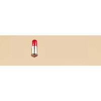 10 Stück Lampe mit Stecksockel rot lose, 16 V