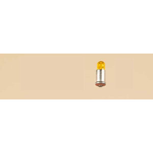 10 Stück Lampe mit Stecksockel gelb lose, 16 V