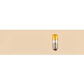 10 Stück Lampe mit Schraubsockel (Zylinder) gelb, 16 V