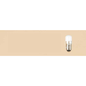 10 Stück Lampe mit Schraubsockel (Zylinder) opal, 16 V