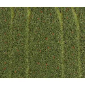 Faller 180458 PREMIUM Landscape segment, Grain-field with poppies, N-H0
