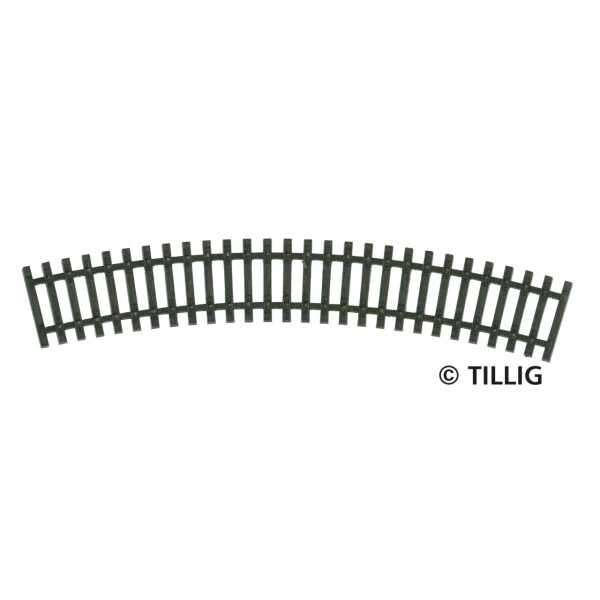 Tillig 83016 Gebogenes Schwellenband R01 - 267 mm/30°, TT