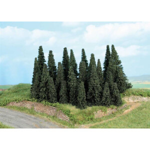 Heki 2261 Tannenwald, 24 Tannen, 5-11 cm hoch, Z-TT