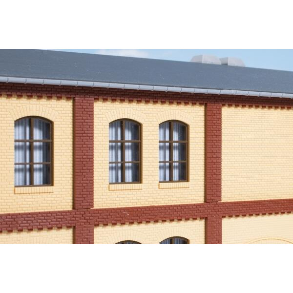 Auhagen 80416 Säulen Obergeschoss und Ziegelfriese rot, H0