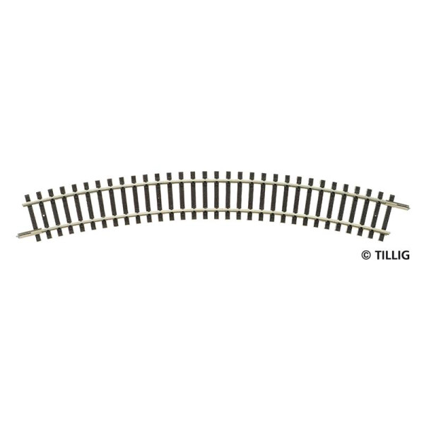 Tillig 83106 Gebogenes Gleis R21 - 353 mm/30°, TT