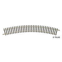 Tillig 83106 Gebogenes Gleis R21 - 353 mm/30°, TT