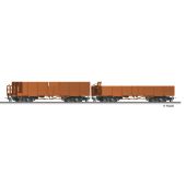 Tillig 05921 Freight car set of the DR with two open cars...